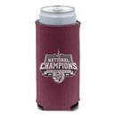 Texas A&M Aggies NCAA DI Women’s Volleyball 2025 National Champions maroon can cooler with official championship logo and ATM branding