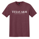 Texas A&M Aggies maroon t shirt with Texas A&M University on front and Aggie Dad definition graphic on back