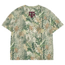 Texas A&M Aggies camo shirt with Jesus Is King text on front and ATM logo on back