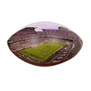 White and maroon Texas A&M collectible football featuring 3X National Champions graphics, 1919, 1927 and 1939 championship years, Texas A&M logos, 12th Man artwork, and a panoramic Kyle Field image.