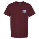 Gingham Gig 'Em Lonestar Short Sleeve - Maroon