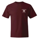 Texas A&M Outline Rev Short Sleeve - Maroon