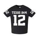Toddler Texas A&M Jersey Tee Short Sleeve - Black