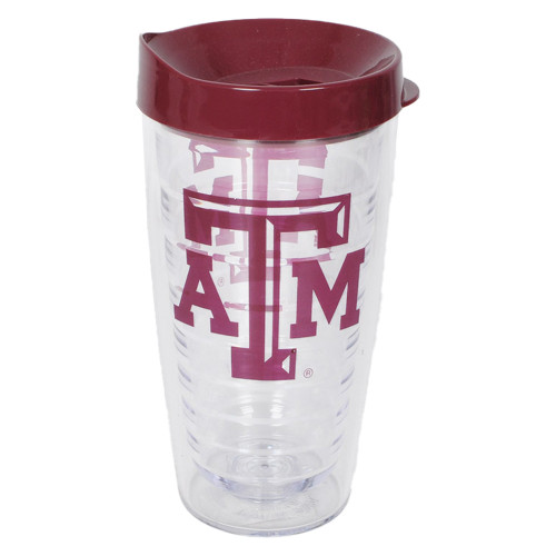 Texas A&M Aggies ATM Double Wall Tumbler With Maroon Lid