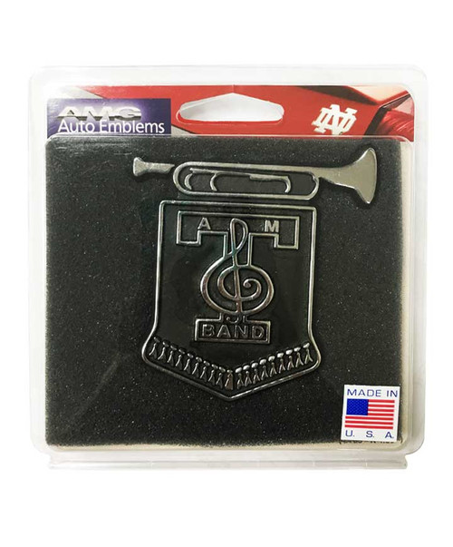 Texas A&M Aggies Chrome Aggie Band Metal Car Decal