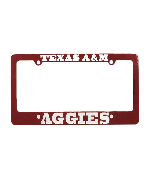 Texas A&M Aggies Maroon Metal Tag Frame