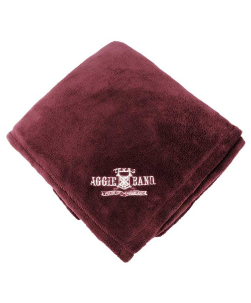 Aggie Band Fleece Blanket - Maroon
