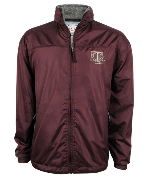 Full Zip Logo Weather Jacket - Maroon - The Warehouse at C.C.