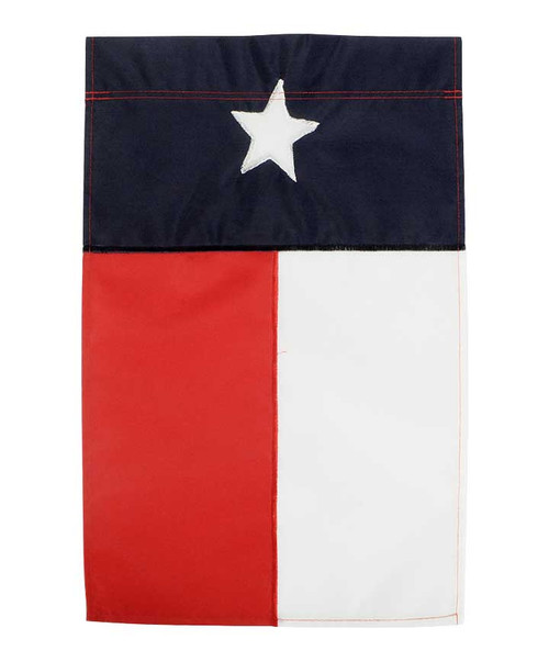 Texas A&M Aggies garden flag with Texas state flag design featuring lone star and red white and blue color blocks