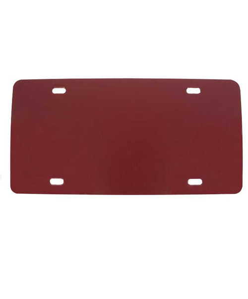 Texas A&M Aggies maroon license plate backer with smooth solid color design for use behind license plate frame