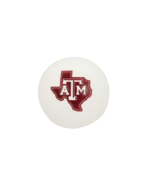 Texas A&M Aggies ping pong balls set with white balls and maroon Texas A&M logos