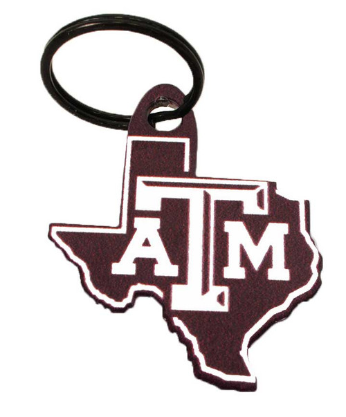 Texas A&M Aggies Key Ring State Shape