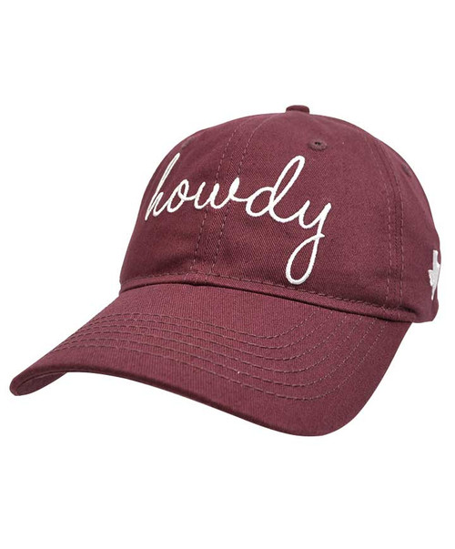 Texas A\u0026M Aggies Howdy Script Maroon 