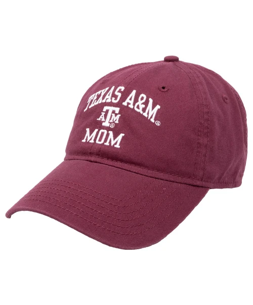Texas A&M Aggies maroon mom cap with Texas A&M Mom embroidered text on front