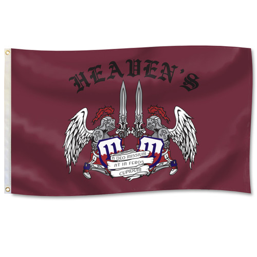 Texas A&M Aggies Corps of Cadets Squadron 11 Heaven’s 11 3x5 flag with winged crest and crossed blades design