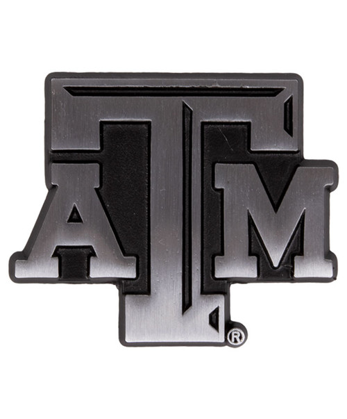 Texas A&M Aggies matte car emblem with raised Texas A&M logo design