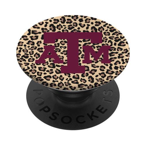 Texas A&M Aggies Leopard Print Popsocket With Maroon Logo