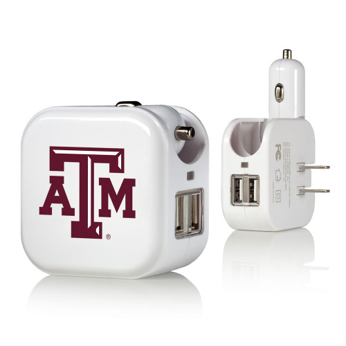 Texas A&M Aggies Insignia 2 in 1 USB Charger