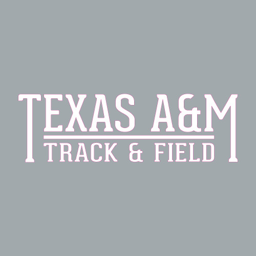 Texas A&M Aggies 8.5 x 2.75 Track & Field Decal | White