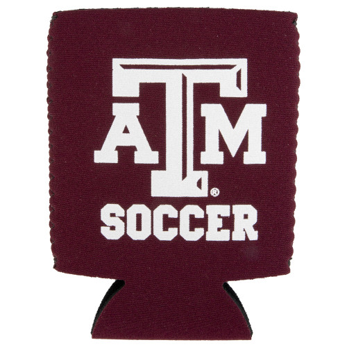 Texas A&M Aggie Maroon Soccer Koozie