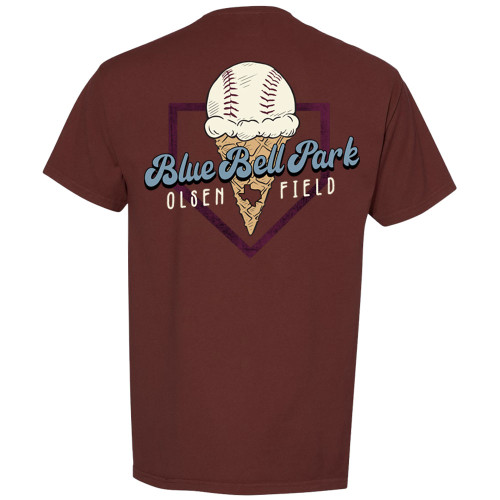 Texas A&M Aggie Baseball Blue Bell Park Short Sleeve Maroon T-Shirt