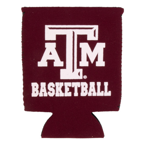 Texas A&M Aggie Maroon Basketball Koozie