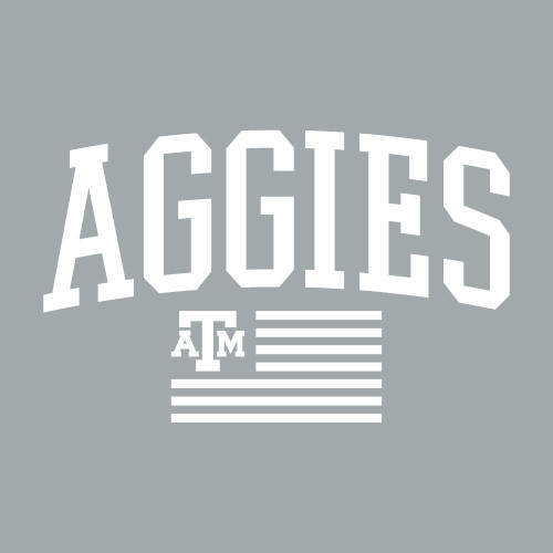 3 - Aggies Over Flag Decal