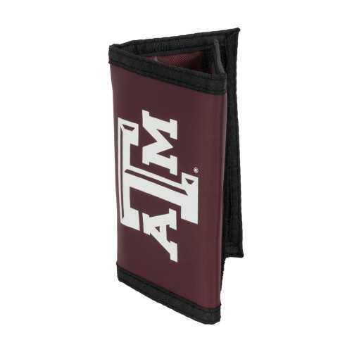 Texas A&M Aggies Black Leather Trifold Wallet - The Warehouse at