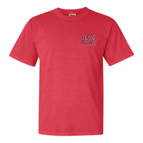 Texas A&M Aggies State Pattern Short Sleeve Watermelon Shirt