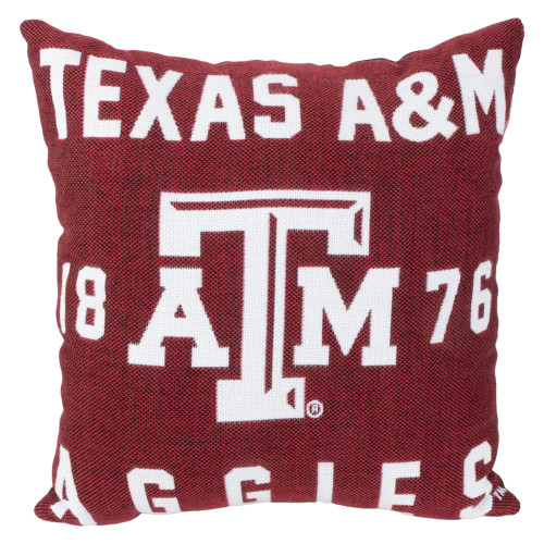 Texas A&M Aggies Stacked Jacquard Pillow