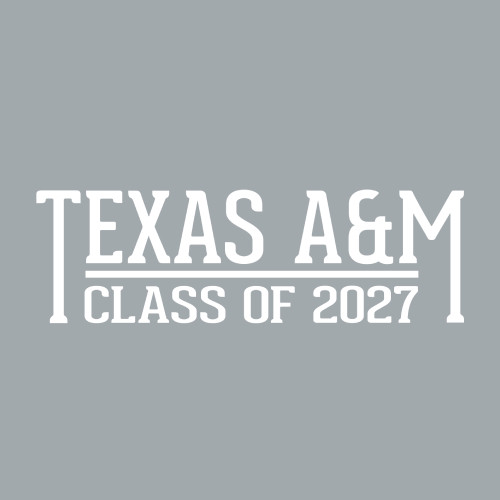 Texas A&M Aggies Class of 2027 Decal | White