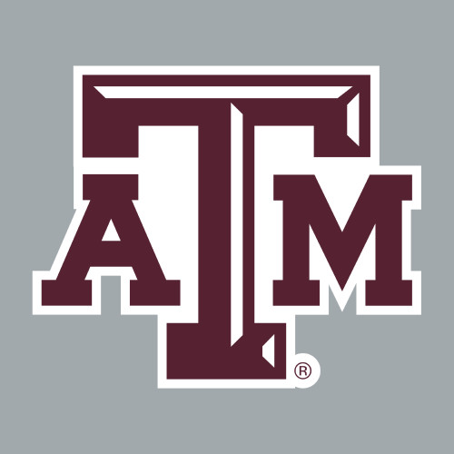 Texas A&M sticker featuring the iconic maroon Texas A&M logo with a white outline. Decorative sticker for laptops, water bottles, notebooks, tumblers, and other smooth surfaces.