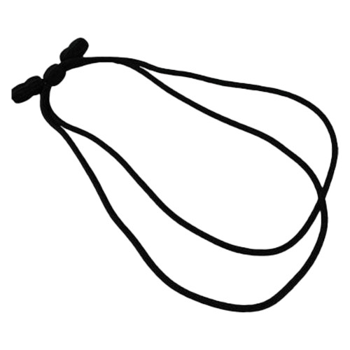 Texas A&M Corps of Cadets Black Hat Cord featuring a traditional black cord design with decorative knot details. Classic Corps uniform accessory and replacement piece for cadets.