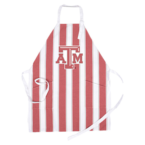 Texas A&M Striped Apron | Maroon and White