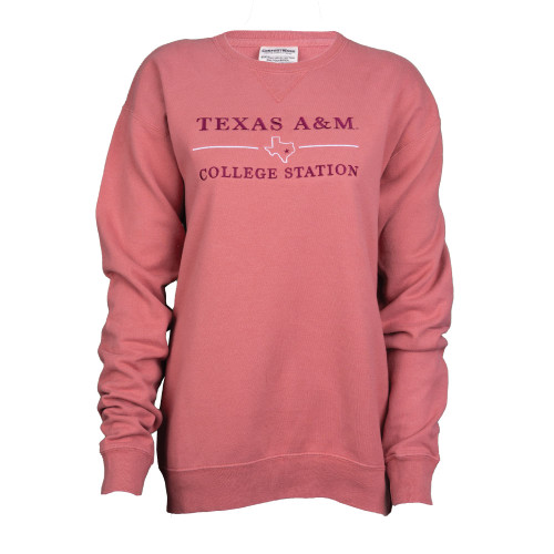 Texas A&M Embroidered Nantucket Crewneck