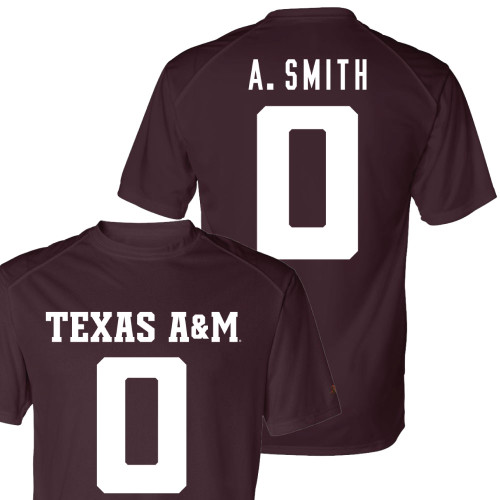 Texas A&M Black Active Football Jersey T-Shirt