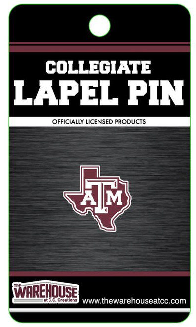 Lonestar Lapel Pin - Maroon