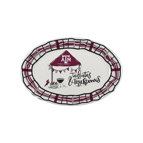 Texas A&M Melamine Oval Platter