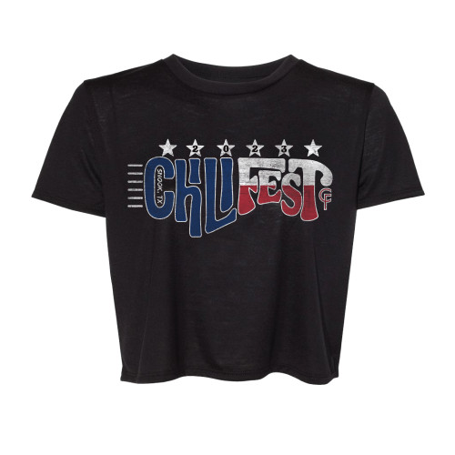 2023 Chilifest Black Crop T-shirt