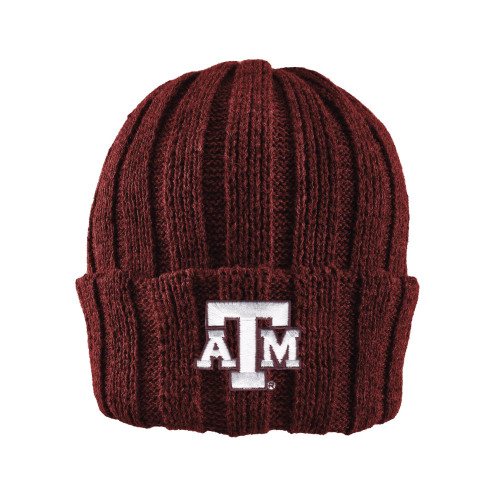 Knit Cuff Beanie - Burgundy