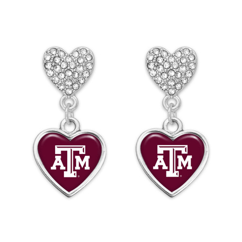 Texas A&M Amara Collection Earrings | Maroon