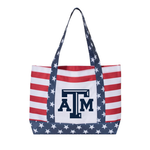 Texas A&M 4th of July Tote Bag I Red White and Blue