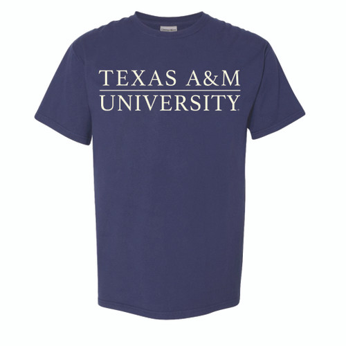 Texas A&M University Short Sleeve Comfort Tshirt I Navy