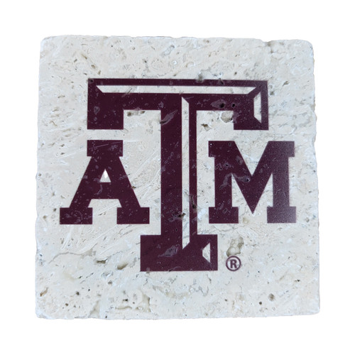 Texas A&M ATM Logo Stone Coaster