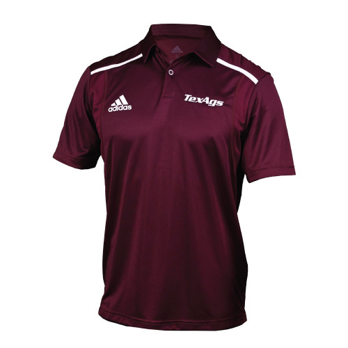 TexAgs Adidas Polo - Maroon