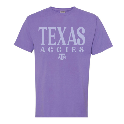 Tall Texas Aggies Short Sleeve - Lavender