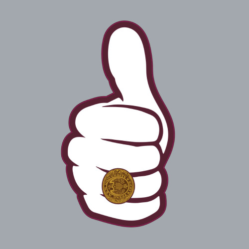 Gig 'Em Ring Sticker