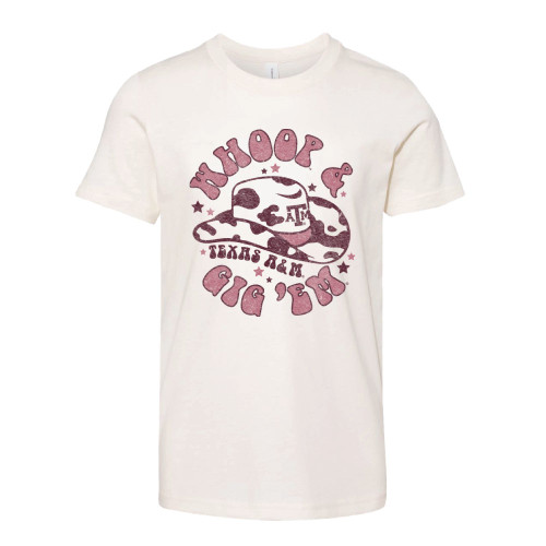Youth Whoop and Gig 'Em Short Sleeve - Natural