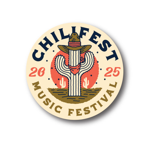 Chilifest 2026 Cowboy Cactus Button