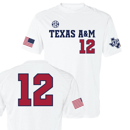 Youth Baseball RWB Jersey Active Tee - White